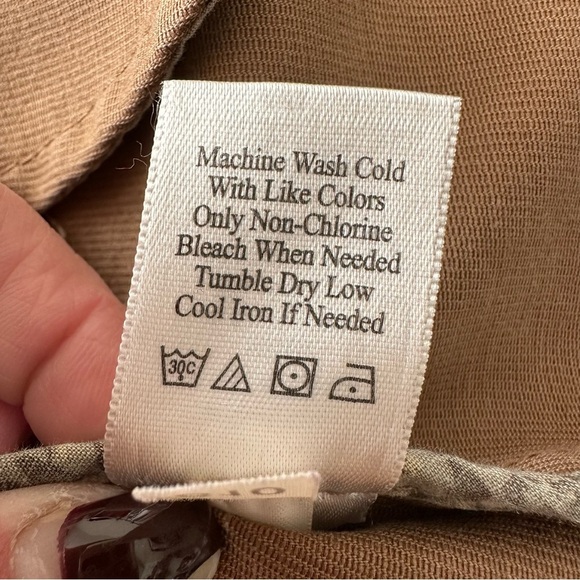 COLDWATER CREEK Western Camel Tan Cotton Stretch Blazer Jacket Equestrian 14 - Picture 11 of 13